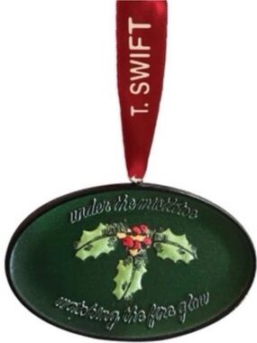 Taylor Swift Christmas Tree Farm Ornament with Holly